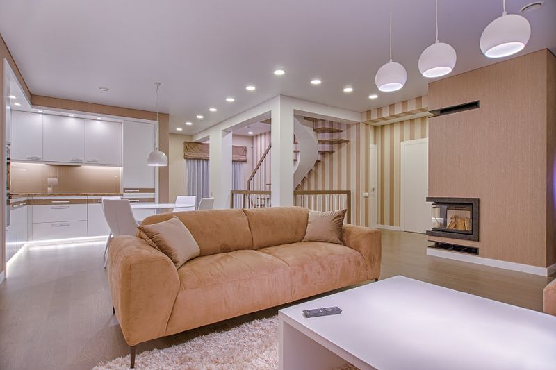 a well-lit home
