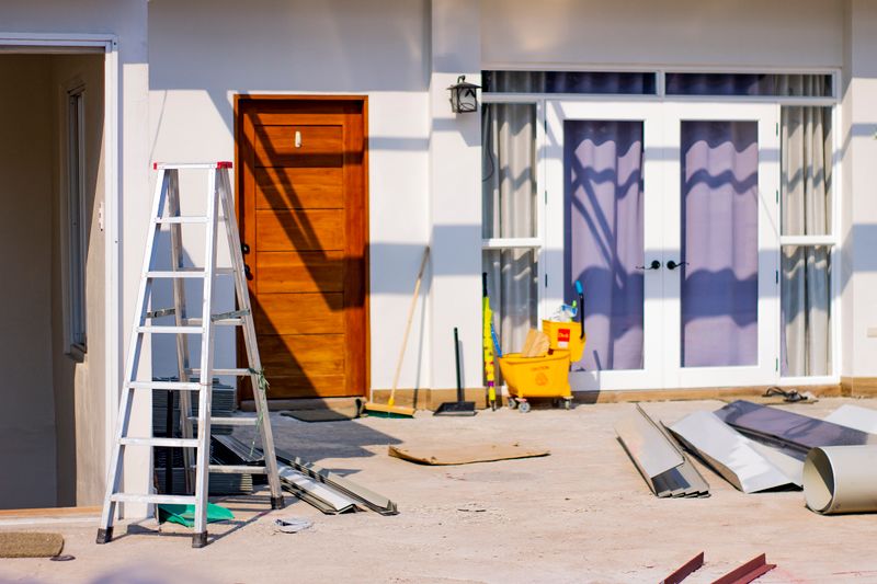 home under renovation